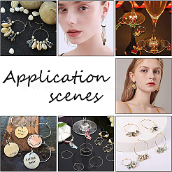 100 шт. 316 хирургическая нержавеющая сталь винные бокалы кольца подвески STAS-UN0045-57