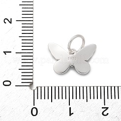 925 breloque papillon en argent sterling émaillé&nbsp;LS-STER-D300-28P-06