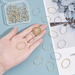 40 шт. подвески из двухцветного сплава с открытой задней частью&nbsp;FIND-UN0003-23