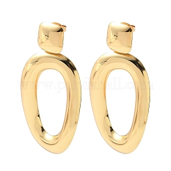 Овальные серьги-гвоздики из нержавеющей стали 304&nbsp;EJEW-B156-05G