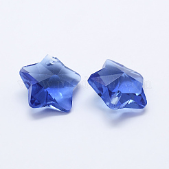 Прозрачные стеклянные подвески&nbsp;GLAA-P037-04-02