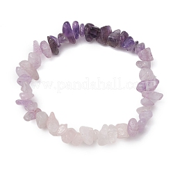 5 ensemble de bracelets extensibles en perles de pierres précieuses mélangées naturelles pour femmes&nbsp;BJEW-TA00557
