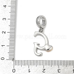 Латунные европейские подвески с подвесками KK-Z097-01G-GP