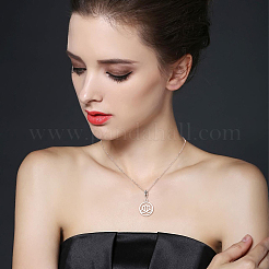 Европейские подвесные подвески и сплавы европейские подвесные подвески из сплава с большим отверстием в тибетском стиле&nbsp;PALLOY-PH0013-74-RS