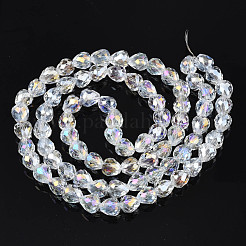 Гальванизируйте прозрачное стекло бисер нитей&nbsp;EGLA-N002-26-C03