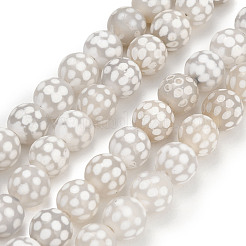 Chapelets de perles de style tibétain&nbsp;GG-NH0001-A04-8MM