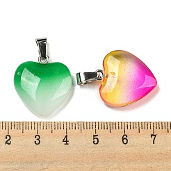 Стеклянный кулон с аэрозольной краской&nbsp;GLAA-H029-01P