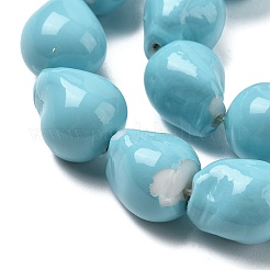 Нити бусин из искусственного жемчуга с гальваническим покрытием BSHE-XCP0001-86