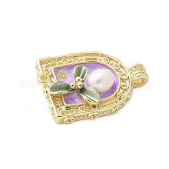 Латунь эмаль подвески&nbsp;LS-KK-F886-01G-07