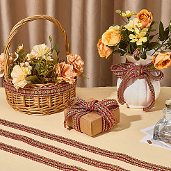 Rubans ondulés tressés en polyester&nbsp;OCOR-WH0112-017C