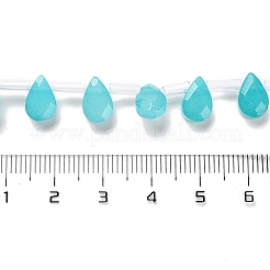 Крашеные нити из натурального амазонита G-Q167-A11-02