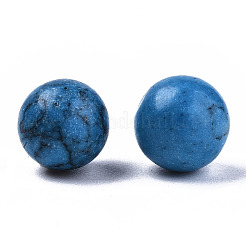 Синтетические бирюзовые бусины&nbsp;LS-G-R483-01-8mm