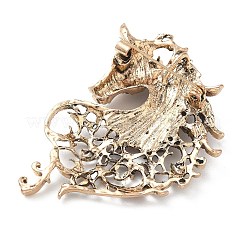 Spilla in lega con testa di cavallo e strass&nbsp;JEWB-K039-07KCG