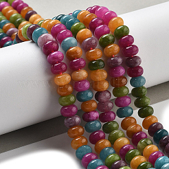 2 нити бусин из натурального белого нефрита&nbsp;G-PA0001-87