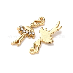 Сплава с стразами подвески FIND-H051-06G