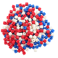 300шт 3 цвета непрозрачные акриловые бусины&nbsp;MACR-SC0002-01