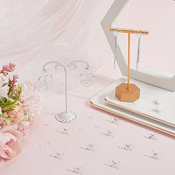 20 pièces de boucles d'oreilles en laiton&nbsp;KK-SC0008-01S
