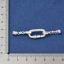 Messing Micro Pave klare Zirkonia Falte über Verschlüsse&nbsp;KK-G557-14S