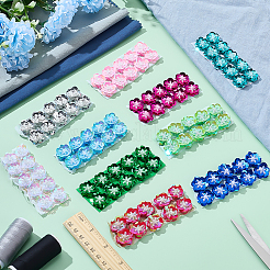 100 шт. 10-х цветные пластиковые цветочные пайетки и бусины для одежды&nbsp;FIND-ME0002-07