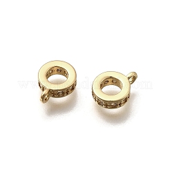 Micro pavé di ottone chiaro tubi in zirconia cubica&nbsp;LS-KK-Z126-27G