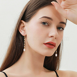 1 нить бусин из натурального белого лунного камня G-OC0005-38