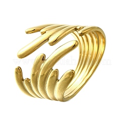 Регулируемые манжеты из нержавеющей стали 304 для женщин RJEW-B123-01G-04