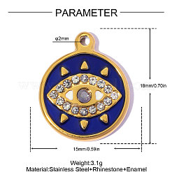 Acier inoxydable 304 avec pendentifs en émail&nbsp;SA-OY002-27G-01