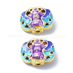 Стойки покрытие латунь эмаль бисер KK-M282-02G