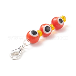 7 чакра ручной работы лэмпворк сглаза кулон из бисера украшения HJEW-JM00792