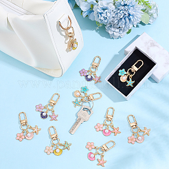 10 шт. 5 стильных эмалевых подвесных украшений из сплава HJEW-PH02090