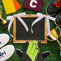 25 ярд полиэстеровая лента с бейсбольным принтом и спортивным мотивом&nbsp;SRIB-WH0011-290B