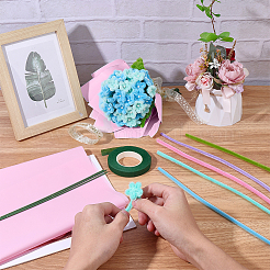 DIY Chenille-Stiel-Lametta-Girlanden-Bastelsets&nbsp;DIY-SC0033-14D