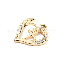 Подвески со стразами из сплава с ультрафиолетовым покрытием&nbsp;PALLOY-D026-05G