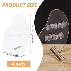 4 комплект акриловых стендов для демонстрации дизайна ногтей ODIS-DC0001-06