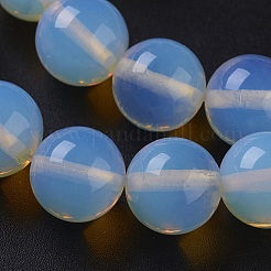 オパールビーズ連売り  ラウンド  9.5~10mm  穴：1.2mm  約40個/連  15.5インチ&nbsp;G-D855-15-10mm