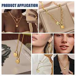 12 шт. 2 стиля подвески из нержавеющей стали 304&nbsp;STAS-UN0057-68