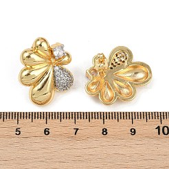 Серьги-гвоздики из циркония EJEW-U059-01B-GP