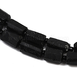 Natürliche schwarze Turmalin Perlen Stränge&nbsp;G-F715-111