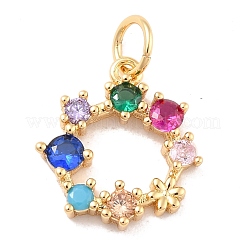 Экологически чистая латунь со стеклянными подвесками&nbsp;KK-K268-13G