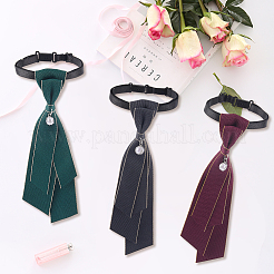 3шт. 3-х цветный регулируемый полиэстеровый галстук&nbsp;AJEW-CY0001-43