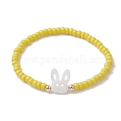 Bracelets extensibles en perles de verre&nbsp;BJEW-MZ00126-02