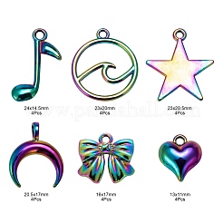 Подвески из сплава 24шт 6 стиля&nbsp;FIND-LS0001-24MC