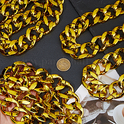 Кубинские звенья цепи из смолы для мужчин и женщин&nbsp;NJEW-WH0002-242