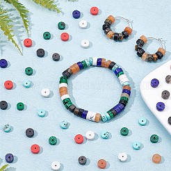 160 шт. 8 вида бусин из натуральных и синтетических драгоценных камней G-NB0003-43