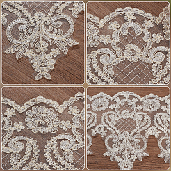 Кружевная отделка из полиэстера SRIB-WH0011-345B