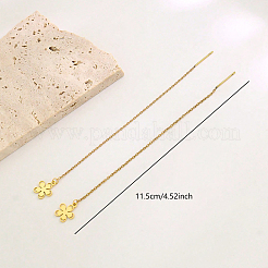 Нить для ушей из нержавеющей стали с цветочным узором PF6653