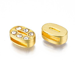 Ciondoli a scorrimento in lega placcati in oro&nbsp;PALLOY-WH0065-28J-G
