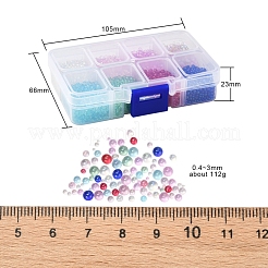 8 цвет diy 3d украшение для ногтей мини стеклянные бусины&nbsp;GLAA-YW0001-36