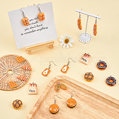 Наборы для самостоятельного изготовления сережек на тему еды&nbsp;DIY-SC0001-23P