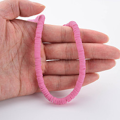 Полимерной глины ручной работы бисер нитей CLAY-R089-6mm-051